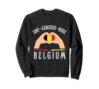 Belgium Flag Heart Sint-Genesius-Rode City Felpa