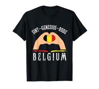 Belgium Flag Heart Sint-Genesius-Rode City Maglietta