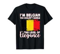Belgium Flag Proud Elegant Belgian Boyfriend Girlfriend Maglietta