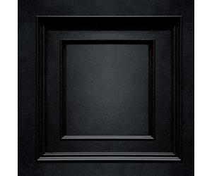Belgravia Amara Grande Pannello di Legno Trama 3D Vinile Effetto Parati - Nero