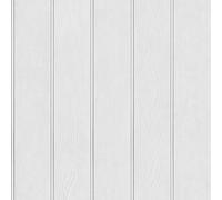 Belgravia Decor Carta da parati bianca in legno con perline 5912