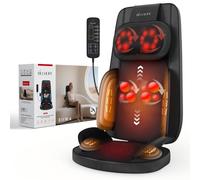 belhope Massaggiatore Shiatsu per collo e schiena con calore, massaggiatore 4D per alleviare il dolore ai tessuti profondi, comodo massaggio alla schiena per sedia, tappetino da massaggio per casa