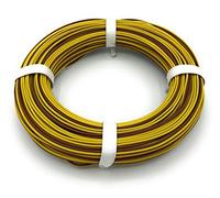 BELI-BECO L2218/25 - Cavo in rame, 2 x 0,14 mm² (1 x 18 x 0,10 mm), cavo gemellare, anello da 25 m (giallo-marrone)