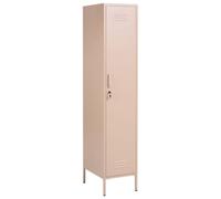 Beliani Armadietto metallico per ufficio con 5 ripiani beige