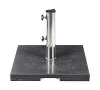 Beliani Base per ombrellone in Granito Nero 45 x 45 cm