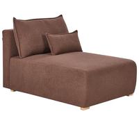 Beliani Chaise longue Boucle Poltrona in stile minimalista marrone