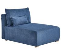 Beliani Chaise longue in tessuto Poltrona lounge in stile minimalista Blu