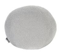 Beliani Cuscino decorativo tondo in tessuto bou rigio 30 x 30 cm