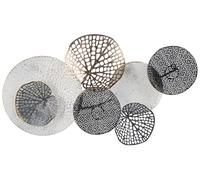 Beliani Decorazione murale nero/bianco/rame