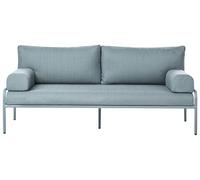 Beliani Divano da giardino tessuto impermeabile verde menta con struttura in alluminio