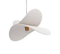 Beliani Lampada a sospensione moderna plafoniera grigio chiaro lampadina a vista paralume in tessuto di lino