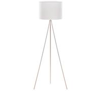 Beliani Lampada da pavimento moderna color rame e bianco