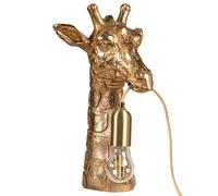 Beliani Lampada da tavolo a tema animale a forma di giraffa Luce da comodino Lampada da lettura per camera da letto Oro