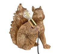 Beliani Lampada da tavolo a tema animale Luce da comodino Lampada da lettura per camera da letto Oro