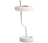 Beliani Lampada da tavolo in alluminio bianco senza fili per interni ed esterni