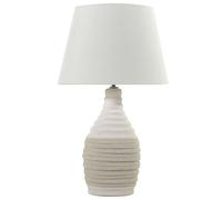 Beliani Lampada da tavolo in color crema