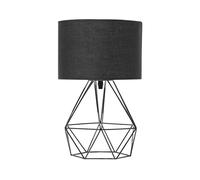 Beliani Lampada da tavolo in colore nero