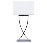 Beliani Lampada da tavolo moderna bianca