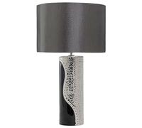 Beliani Lampada da tavolo moderna in color nero/argento Aiken