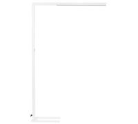 Beliani Lampada da terra LED in metallo bianco 194 cm con sensore di movimento regolabile