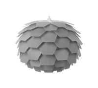 Beliani Lampadario Moderno Grande a Forma di Fiore in Plastica Colore Grigio Segre