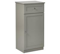 Beliani Mobile da bagno a colonna in MDF con ripiani e cassetto, grigio,