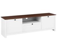 Beliani Mobile TV in MDF con cassetto e 2 ante di colore bianco