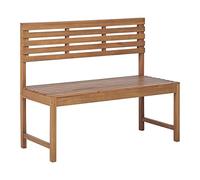 Beliani Panchina da esterno 2 posti in legno di acacia 50 x 110 cm Mobili da balcone