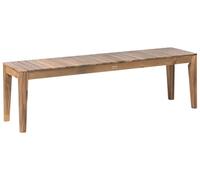 Beliani Panchina da giardino rustica in legno di acacia certificato 155 cm marrone chiaro