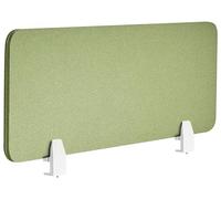Beliani Pannello Divisorio Fonoassorbente per scrivania in PET Verde 120 x 40 cm