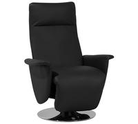 Beliani Poltrona reclinabile in pelle sintetica nera