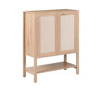 Beliani Scarpiera a 2 ante per corridoio e ingresso, colore marrone chiaro