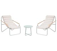 Beliani Set da giardino per esterni con 2 poltrone e tavolo verde