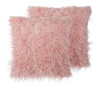 Beliani - Set Di 2 Cuscini Decorativi 45x45cm Rosa Daisy