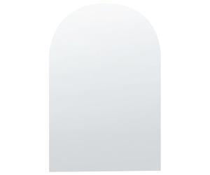 Beliani Specchio da parete a forma di arco senza cornice argento 70 x 75 cm