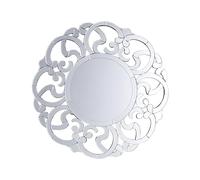 Beliani Specchio da parete in argento ø70 cm