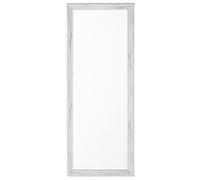 Beliani Specchio da parete in colore bianco 50 x 130 cm