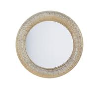 Beliani Specchio da parete tondo ø80 cm color oro