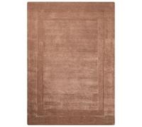 Beliani Tappeto in lana forma rettangolare, tuftato a mano 160 x 230 cm marrone