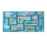Beliani Tappeto per bambini motivo stradale 80 x 150 cm