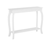 Beliani Tavolino consolle in MDF verniciato bianco