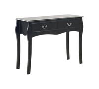 Beliani Tavolo consolle Nero 2 cassetti