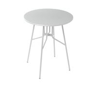 Beliani Tavolo da pranzo da giardino per esterni Grigio Metallo Ferro Rotondo ø 64 cm