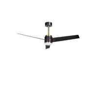Beliani Ventilatore da soffitto a LED con base in metallo, pale sintetiche, timer nero