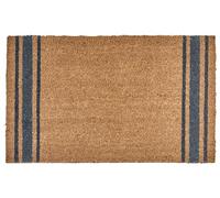Beliani Zerbino di benvenuto antiscivolo 50 x 80 cm con supporto in PVC Motivo a strisce classico Fibra di cocco naturale
