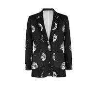 Belidome Abiti Casual Uomo Giacche Giacche Da Cena Cappotto, Luna e stella., L