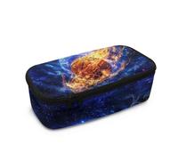 Belidome Astuccio di grande capacità con scomparti per penne per bambini per il rientro a scuola, Basket Fire Galaxy, Taglia unica, Organizer per borse