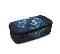 Belidome Astuccio per bambini di grande capacità con cerniera per il rientro a scuola forniture di cancelleria, Stampa dinosauro 3d, Taglia unica, Organizer per borse