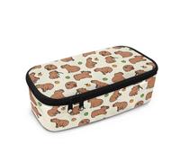 Belidome Astuccio per ragazze, grande capacità, con scomparti per penne, forniture per il rientro a scuola, Modello Capibara, Taglia unica, Organizer per borse