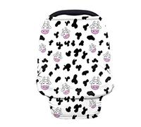 Belidome Cartoon Mucca Stampa Durevole Infantile Allattamento Copertura per Carrello Seggiolone Stretch Universale